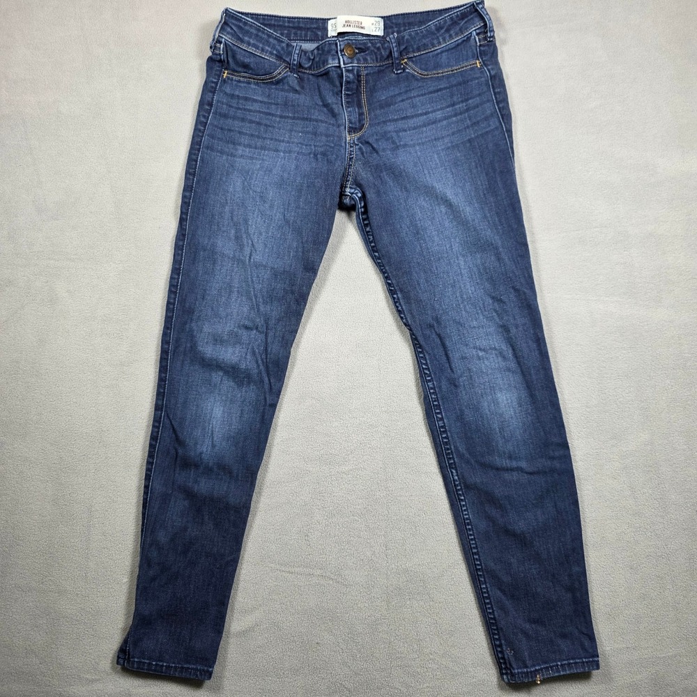 Hollister Jeans Womens 9s‎ Blue Legging Jean Legging Stretch Medium Wash